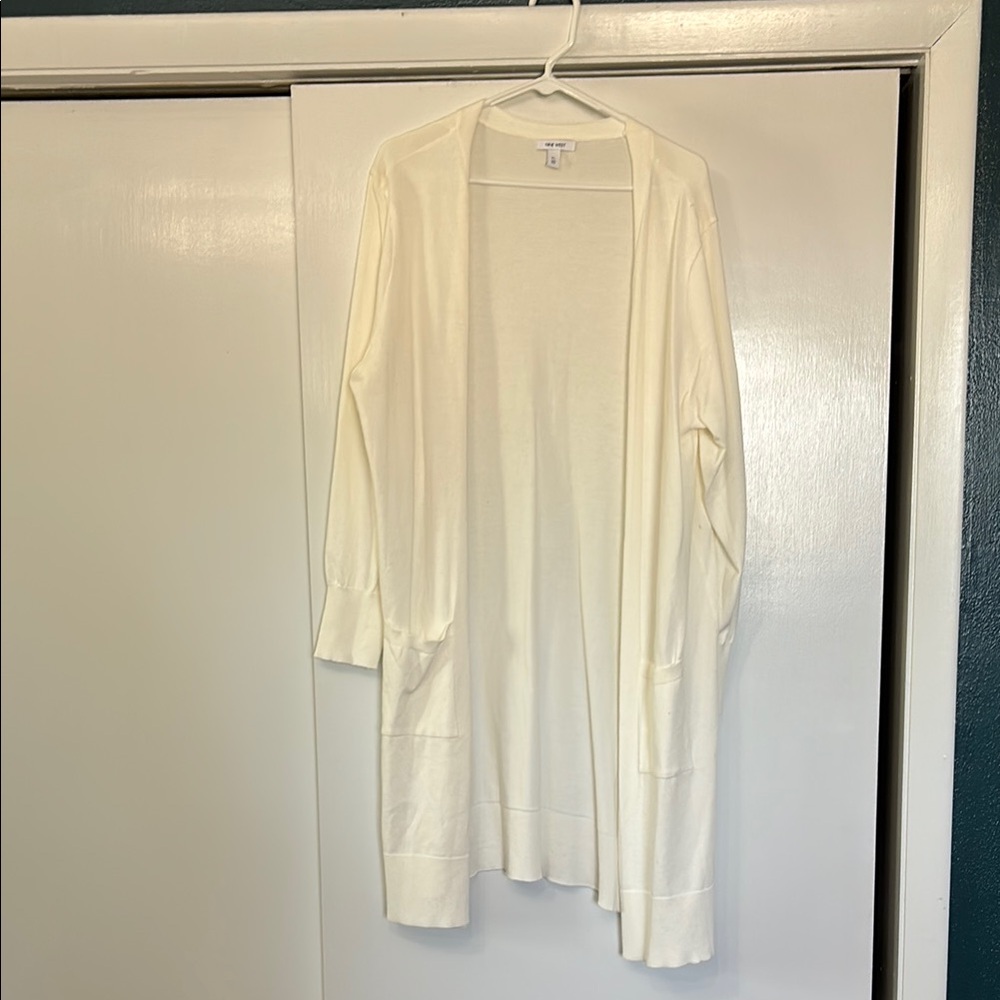 Women's Cream Cardigan Sweater